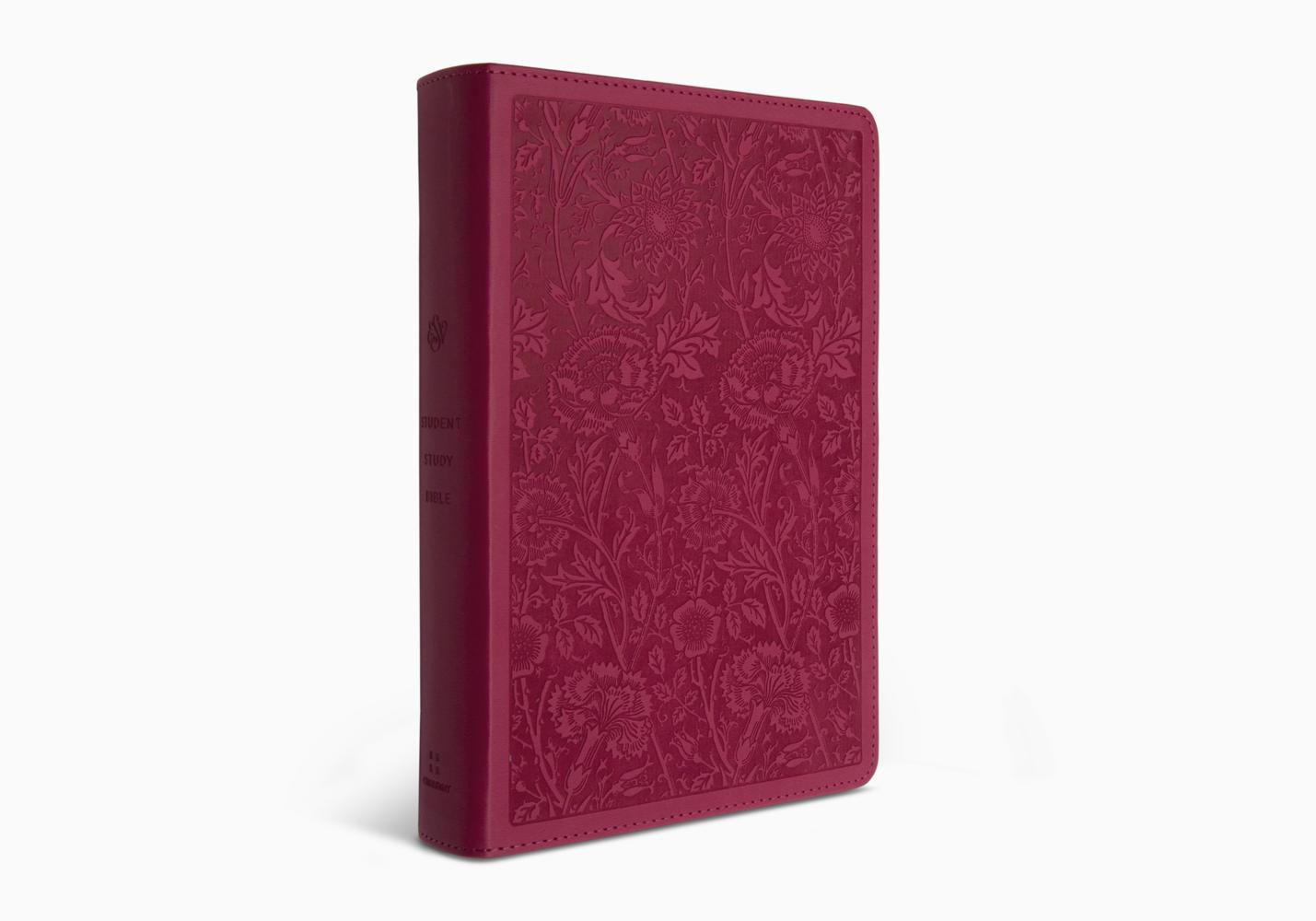 ESV STUDENT STUDY BIBLE (TT, BERRY, FLORAL)