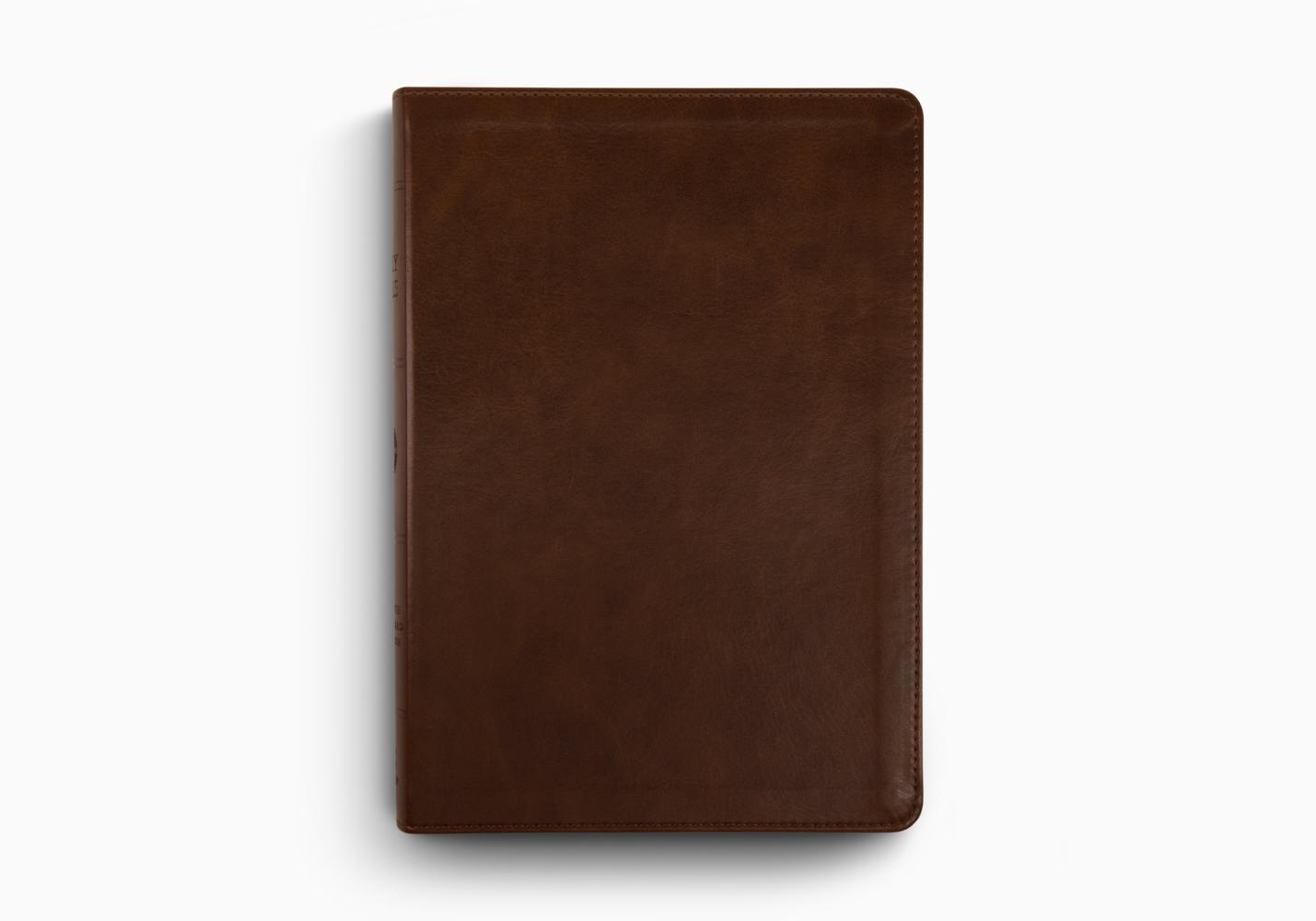 ESV LARGE PRINT BIBLE TT, DEEP BROWN