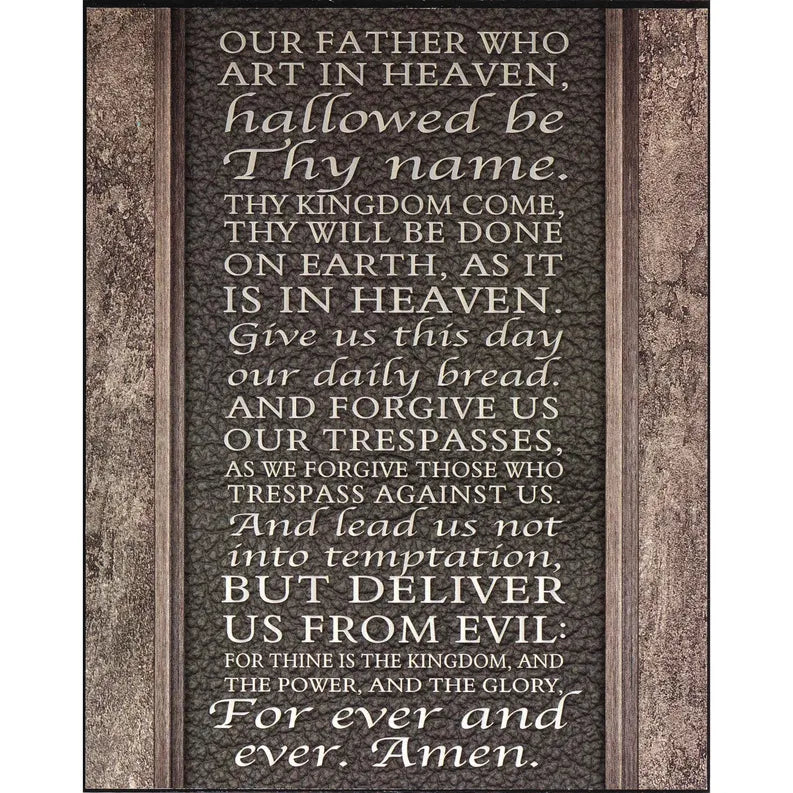 DIC PLK810-3009 WALL PLK MDF THE LORDS PRAYER