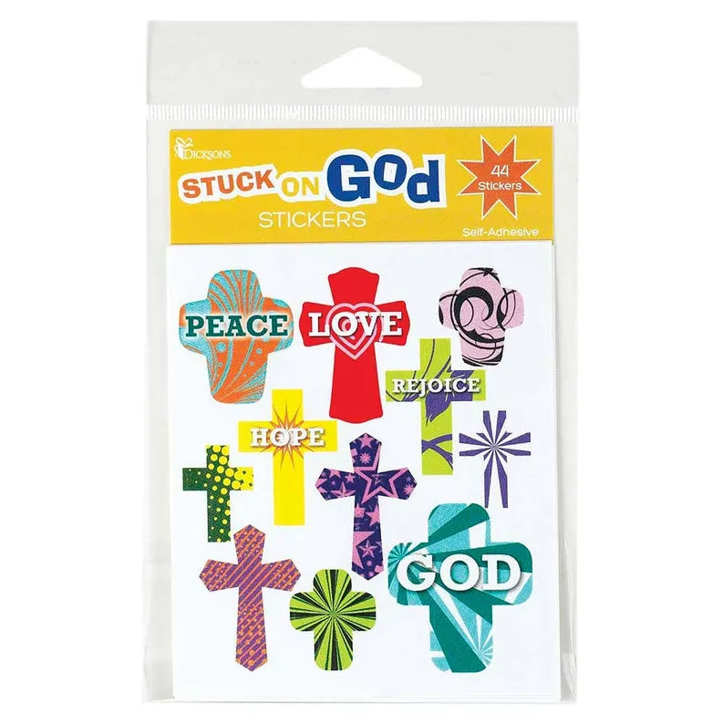 DIC STKR-124 STICKER SHEETS CROSS PEACE