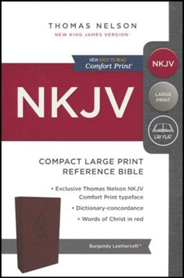 NKJV TN LARGE PRT COMPACT REF BI RLE LS BURGUNDY