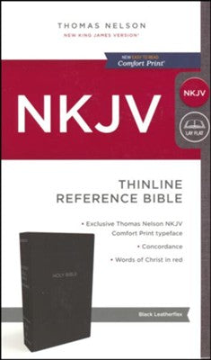 NKJV TN STANDARD SZ THINLINE REF BI  RLE IML BLACK