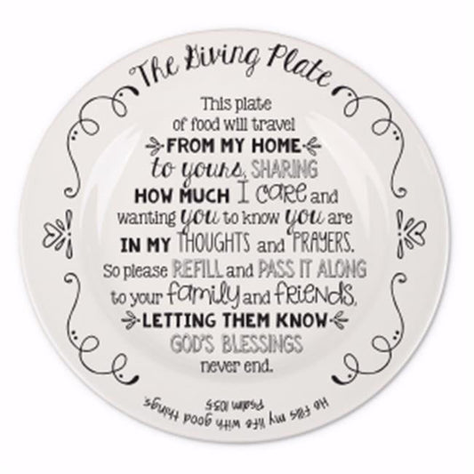LCP 51103 PLATE CERAMIC THE GIVING PLATE PRAYING F