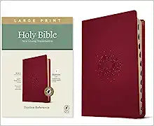 NLT TYN THINLINE LARGE PRT REF BIBLE LL RED IDX