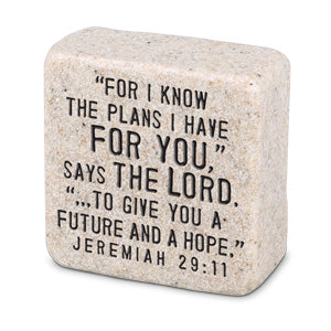 LCP 40706 PLAQUE SCULPTURE STONE HIS PLANS