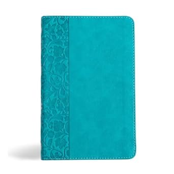 NASB PERSONAL SIZE BIBLE, TEAL LEATHERTOUCH