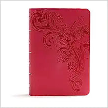 KJV HOL LARGE PRT COMPACT SZ REF BIBLE LT PINK