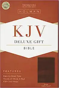 KJV HOL DELUXE GIFT BI LT BROWN