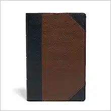 KJV HOL LARGE PRT PERSONAL SZ REF BIBLE LT BLACK/BROWN
