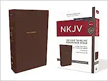 NKJV TN DELUXE THINLINE REF BI RLE LS MAHOGANY