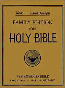 CATHOLIC CBPC NAB NEW AMERICAN BIBLE CATHOLIC FAMILY EDITION LP ILLUSTRATED 612/97W