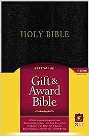 NLT TYN GIFT AND AWARD BIBLE IL BLACK