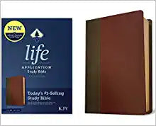 KJV TYN LIFE APP STUDY BI 3RD ED STD SZ BRN MAH LE