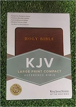 KJV HOL LARGE PRT COMPACT SZ REF BIBLE BL BURG