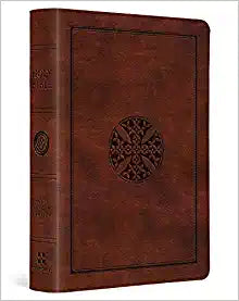 ESV LARGE PRINT COMPACT BI TT BROWN MOSAIC