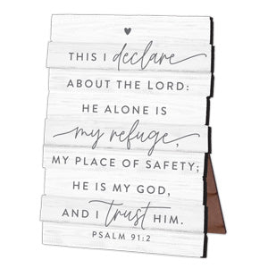 LCP 45046 PLAQUE HOLD HOPE REFUGE STACKED DESK