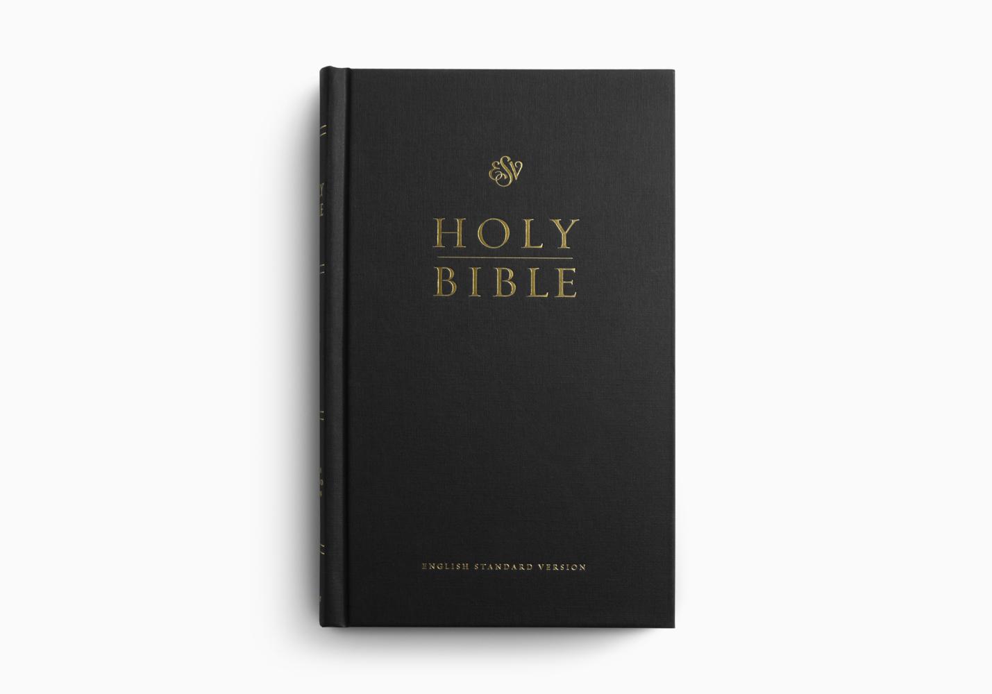 ESV CHURCH BIBLE HARDCOVER, BLACK