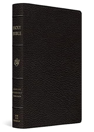 ESV PREACHING BIBLE VERSE-BY-VERSE EDITION GOATSKIN BLACK