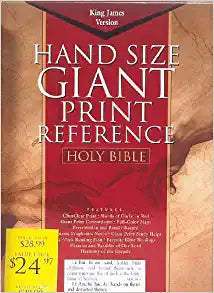 KJV HOL GIANT PRT REF BI BL BLK IDX