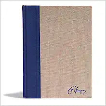 KJV HOL SPURGEON STUDY BI COB NAVY TAN