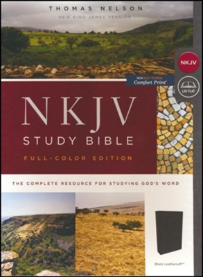 NKJV TN STUDY BIBLE 3RD ED FULL COLOR STANDARD SZ LS BLACK
