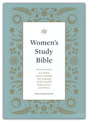 ESV WOMENS STUDY BIBLE COB TEAL