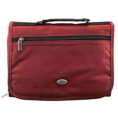 CAG BBM170 BIBLE COVER TRI FOLD MEDIUM RED