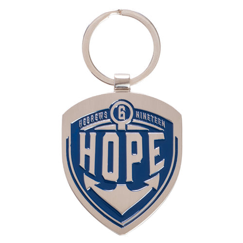 CAG KEP077 KEYRING METAL SHIELD HOPE HEB 619