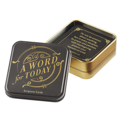 CAG TIN025 SCRIPTURE CARDS IN A TIN A WORD FOR TOD