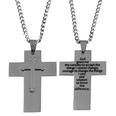DIC 32-6112 STAINLESS STEEL CROSS 24" CHAIN