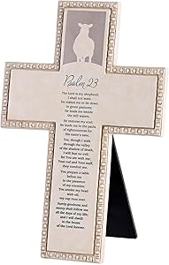 DIC TTCR-2001 TABLETOP BEADED CROSS FULL PSALM 23