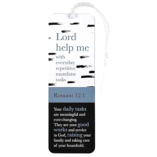 DIC BKMTL-491 TASSEL BOOKMARK LORD HELP ME ROMANS 12:1