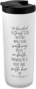 LCP 37004 TUMBLER 20 OZ SHE DECIDED TO TRUST GOD