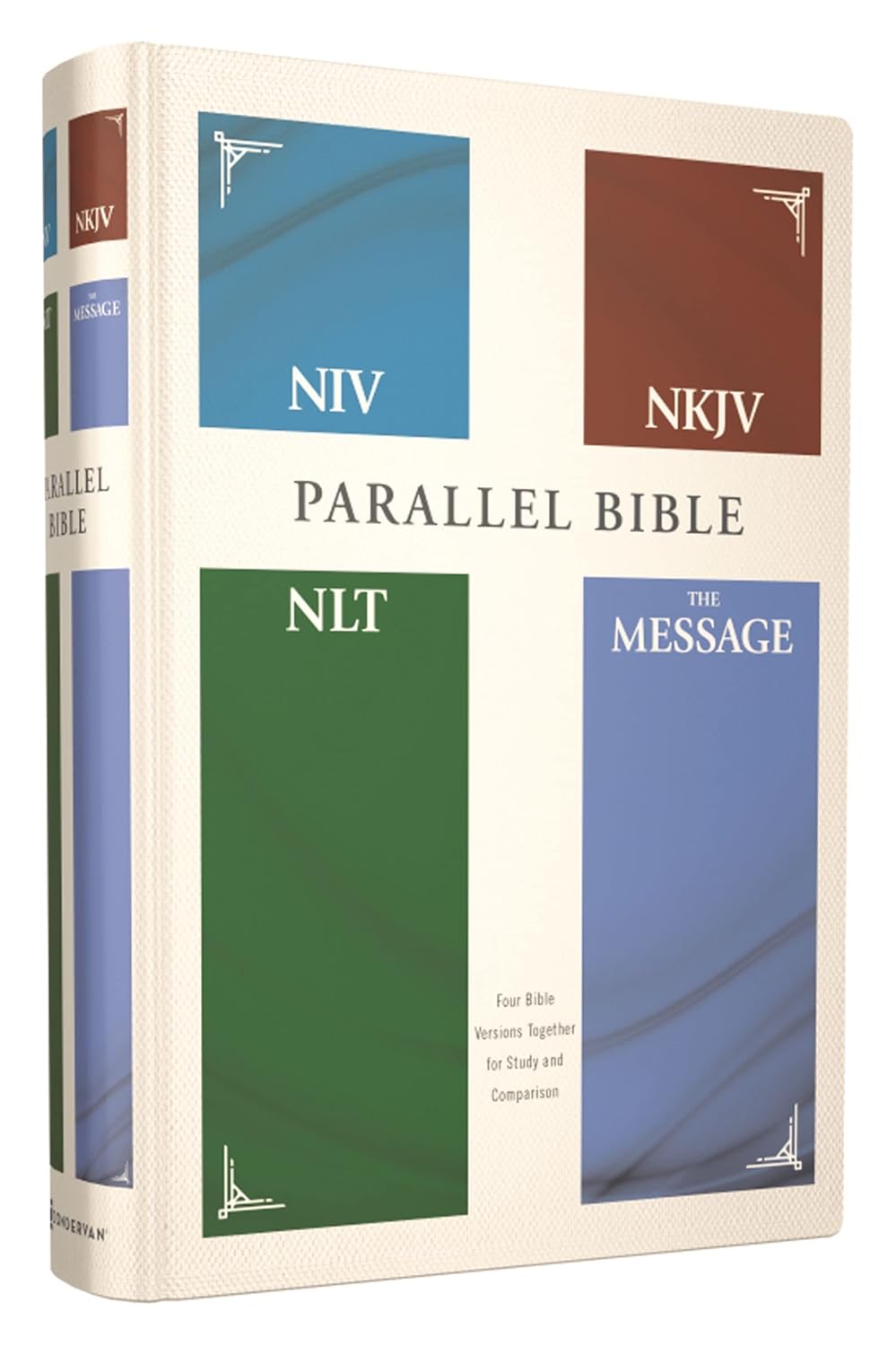 NIV NKJV NLT THE MESSAGE PARALLEL BIBLE HC