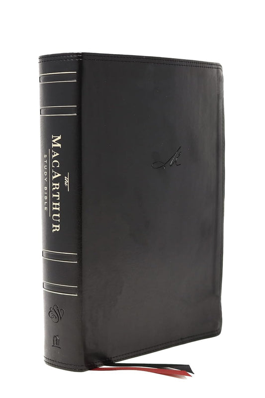 ESV TN MACARTHUR STUDY BI LEASOFT BLACK INDEXED