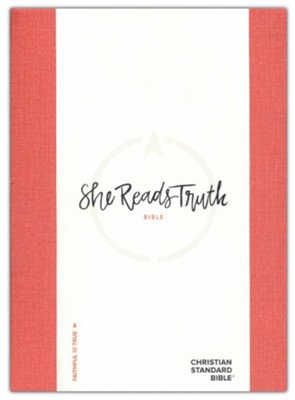 CSB SHE READS TRUTH BIBLE LINEN POPPY