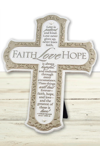 LCP 11880 CROSS WEDDING FAITH HOPE LOVE