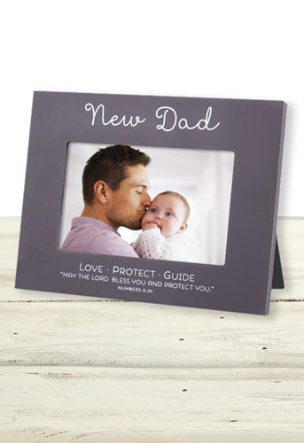 LCP 17507 PHOTFRAME MDF BLESSED NEW DAD