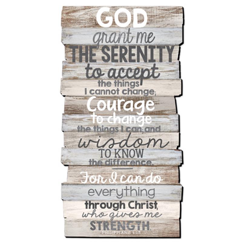 LCP 45027 PLAQUE MDF STACKED MEDIUM SERENITY
