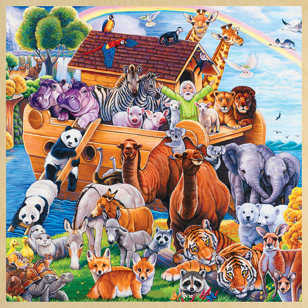 DIC 11555 WOOD PUZZLE 48 PCS NOAHS ARK