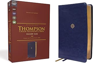 NKJV, THOMPSON CHAIN-REFERENCE BIBLE, HANDY SIZE, LEATHERSOFT, NAVY