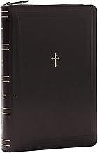 NKJV COMPACT PARAGRAPH-STYLE BIBLE BLACK LEATHERSOFT WITH ZIPPER