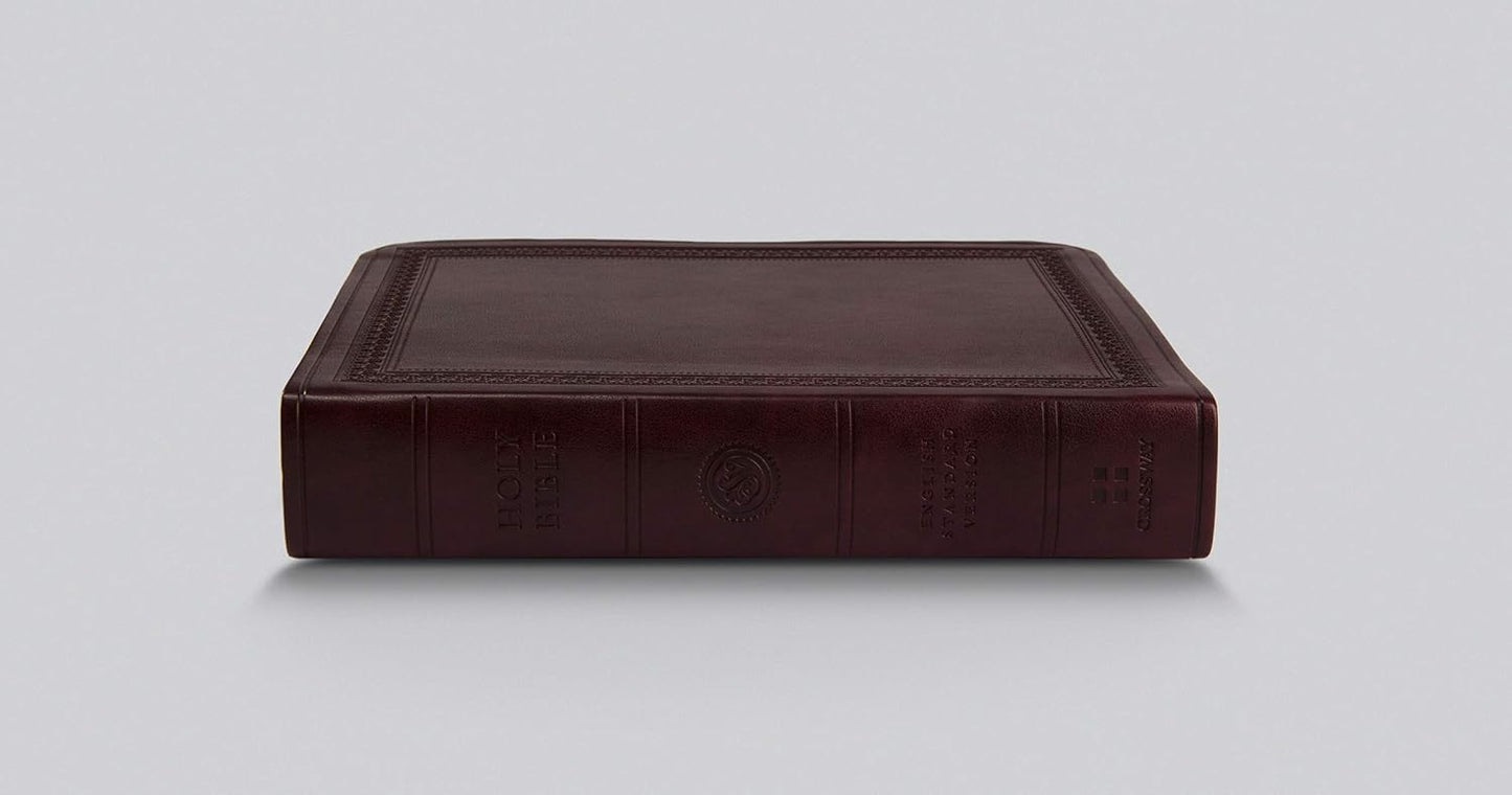 ESV LARGE PRINT COMPACT BI TT MAHOGANY