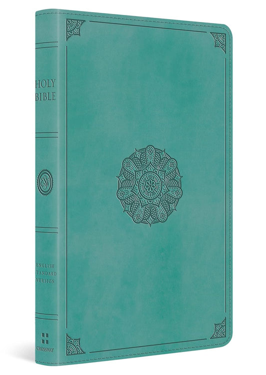 ESV LARGE PRT VALUE THINLINE BI TT TURQ EMBLEM
