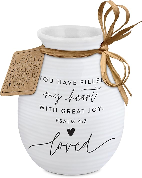 LCP 51332 VASE TEXTURED HOLD ONTO HOPE LOVED