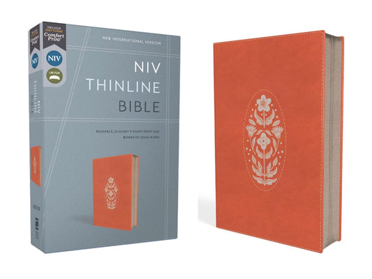 NIV BIBLE THINLINE ZIPPER CORAL LS
