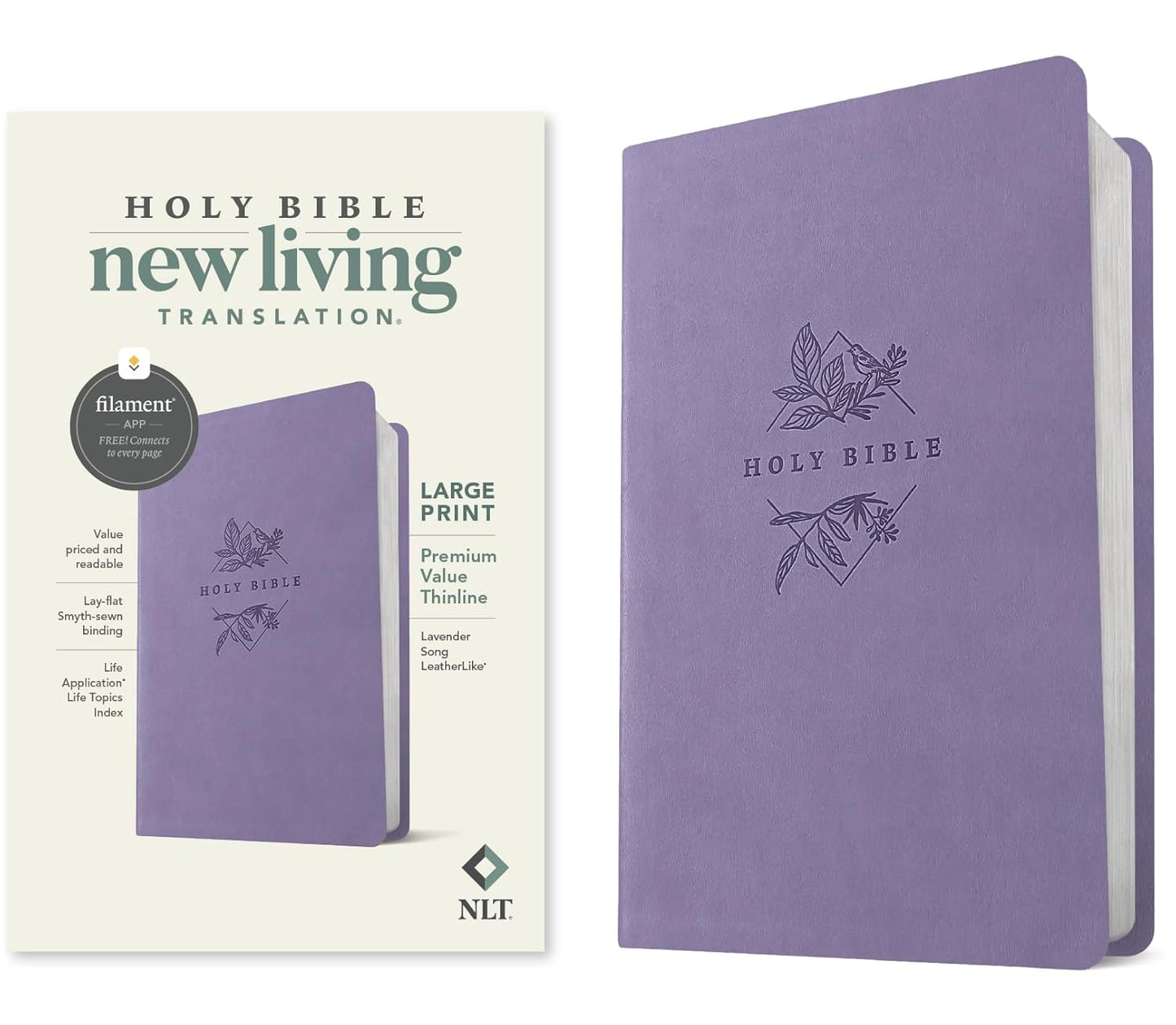 NLT BIBLE PREMIUM VALUE THINLINE PUR LP FILAMENT ENABLED