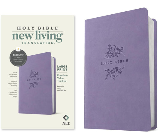 NLT BIBLE PREMIUM VALUE THINLINE PUR LP FILAMENT ENABLED