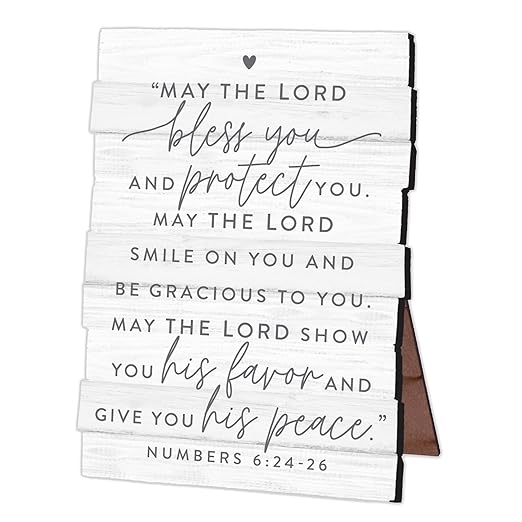 LCP 45043 PLAQUE HOLD HOPE BLESS WOOD STACKED DESK