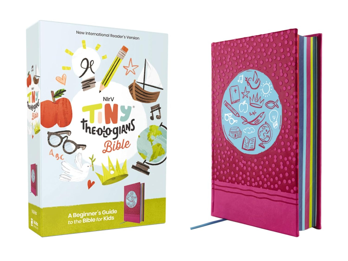 NIRV TINY THEOLOGIANS BIBLE PINK HC